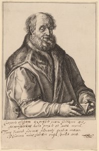 Johannes Zurenus (Jan van Zuren) door Hendrik Goltzius after Maerten van Heemskerck