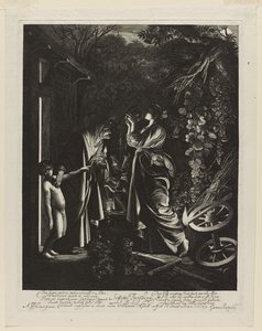 De bespotting van Ceres (Ceres zoekt haar dochter) door Hendrik Goudt