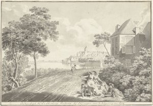 Gezicht op Nijmegen door Hendrik Hoogers