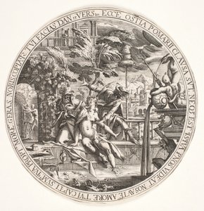 Susanna in bad door Hendrik I Hondius