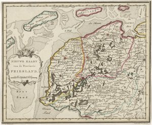 Kaart van Friesland