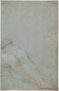 Beenstudie van zittende vrouw