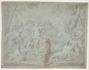 Diana en Actaeon. (Ovidius, Met., III, 175 vv.)