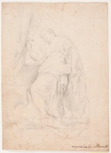Jael doodt Sisara. Studie naar compositie van Carlo Maratti (Mezzetti, p. 345, nr. 150) door Hendrik Krock