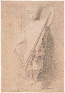 Kariatide met Ploeg. Studie naar een Figuur op de Sokkel van "Stanza d