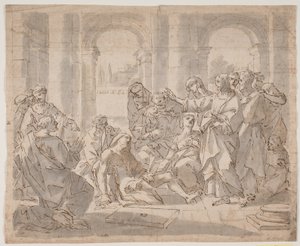 De opwekking van Lazarus door Hendrik Krock