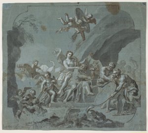 Venus en Vulcanus door Hendrik Krock
