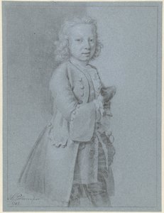 Portret van een staande jongen door Hendrik Pothoven