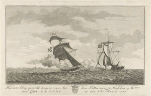 Gevecht tegen een sterke kotter, 1782