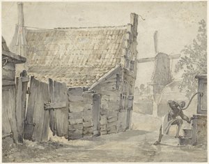 Aan de Papentorenvest te Haarlem door Hendrik Savrij