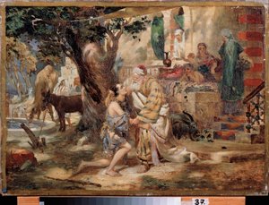 De terugkeer van de verloren zoon, schilderij van Henryk Siemiradzki (1843-1902), olie op doek, Poolse kunst