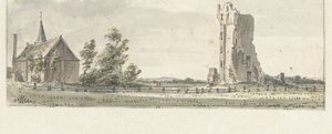 De ruïne van het Huis te Kleef bij Haarlem