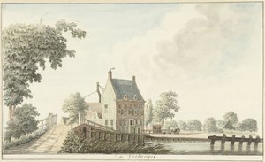 Herberg de Voetangel aan de Utrechtse trekvaart door Hendrik Tavenier