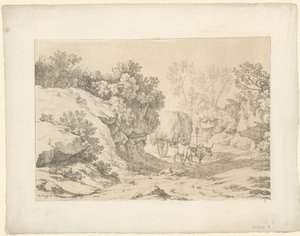 Hooiwagen op weg door Hendrik Voogd