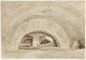 Zogenaamde Stallen van Maecenas te Tivoli, Gewelven van een Romeinse ruïne