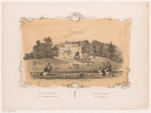 Gezicht op buitenplaats Sonsbeek door Hendrik Wilhelmus Last (attributed to)
