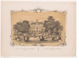 Gezicht op Kasteel Overbeek door Hendrik Wilhelmus Last