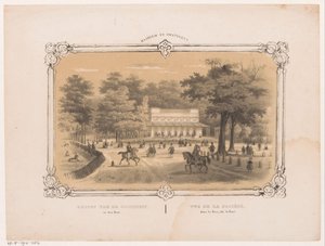 Sociëteit in de Haarlemmerhout in Haarlem door Hendrik Wilhelmus Last