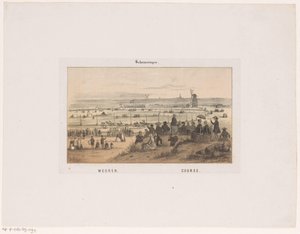 Wedren te Scheveningen op 3 augustus 1846 door Hendrik Wilhelmus Last