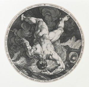 Tantalus, uit de Vier Schandvlekken door Hendrik and Cornelisz. van Haarlem Cornelis Goltzius