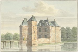 Kasteel Moersbergen bij Doorn door Hendrik de Winter