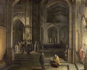 Interieur van een Kerk, 1620 door Hendrik the Younger Steenwyck