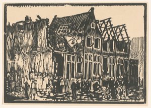 Huizen en bouwvallen door Hendrik van Straten