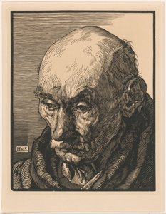 Portret van een onbekende oude man door Hendrik van Straten