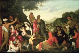 De Israëlieten in de Woestijn door Hendrik van the Elder Balen
