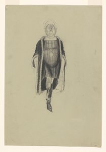 Figuur met neus in de lucht