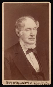 Portret van John Johnston 1806-1879, voor 1876 door Hennigar Bros