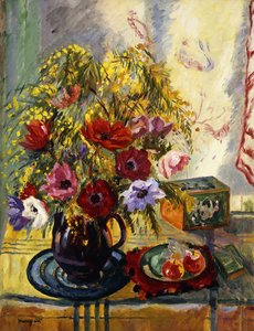Bloemen en Fruit door Henri Charles Manguin