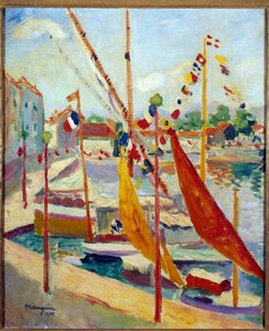 14 juli in Saint Tropez, schilderij door Henri Manguin (1874-1949) 1905