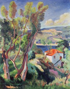 De Route naar Villefranche door Henri Charles Manguin