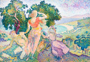 De excursiegangers door Henri Edmond Cross