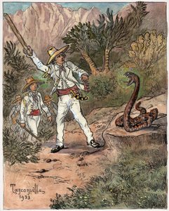 Slangenaanval door Henri Garnier Tanconville