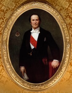 Portret van baron Eugene-Georges Haussmann, prefect van Parijs