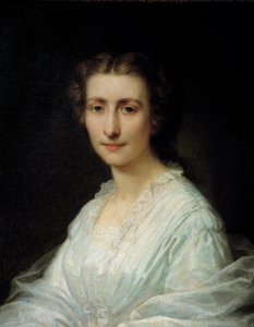 Portret van een vrouw door Henri Lehmann