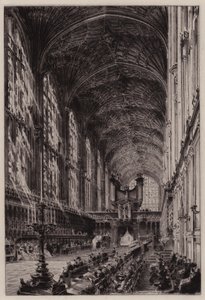 Cambridge: Interieur van de kapel van King
