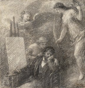 De ontmoediging van de kunstenaar door Henri (follower of) Fantin Latour