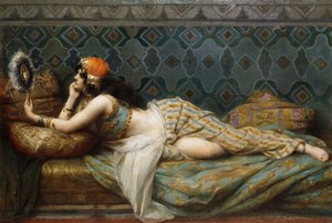 De Odalisque door Henri Adrien Tanoux