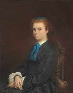 Portret van een jonge vrouw, 1863 door Henri Alexandre Georges Regnault