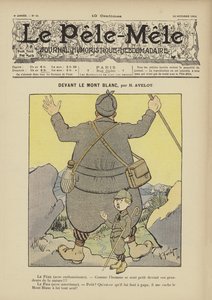 Voor de Mont Blanc. Illustratie voor Le Pele-Mele, 1902