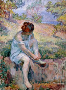 Voor het Baden door Henri Lebasque