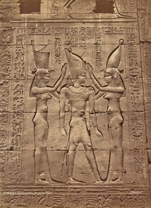 De kroning van de koning in Edfu door Désses door Henri Béchard