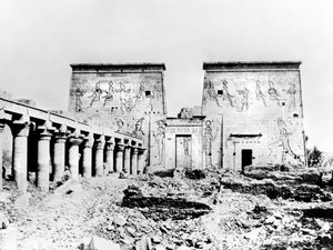Tempel van Isis, Philae, Nubië, Egypte, 1887 door Georges Henri Bechard
