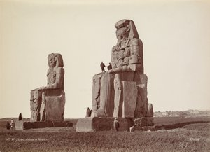 Thebe, De Kolossen van Memnon, jaren 1870