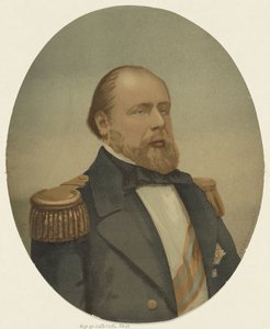 Portret van Willem III, koning der Nederlanden door Henri Bogaerts