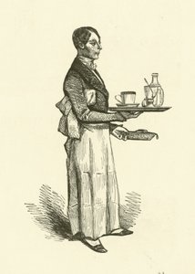 De Koffiehuis Ober (gravure) door Henri Bonaventure (after) Monnier