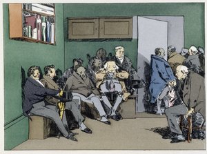 Een dag van horen - in "Administrative morals" door Henri Monnier